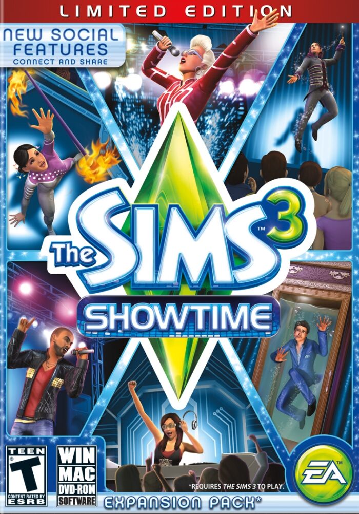 the sims 3 showtime cover original - LlavesDeJuego