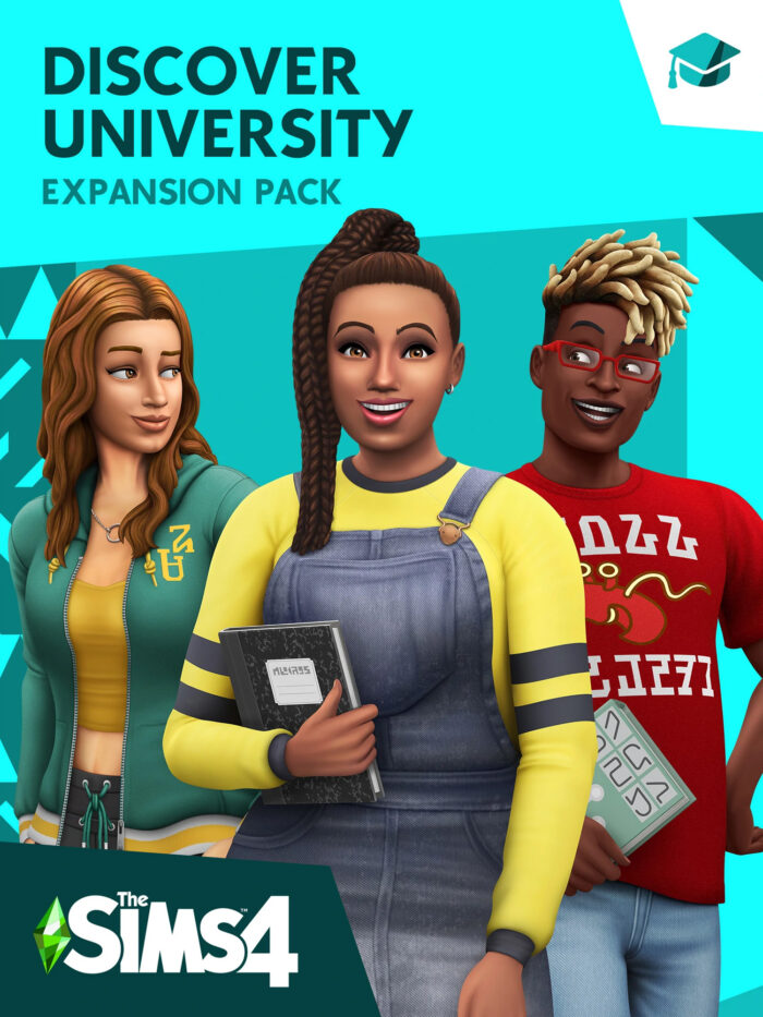 the sims 4 discover university cover original - LlavesDeJuego